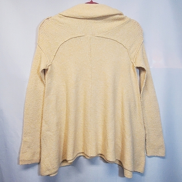 Free People Strawberry Fields Cream Cowl Neck Lagenlook Sweater - Picture 8 of 9